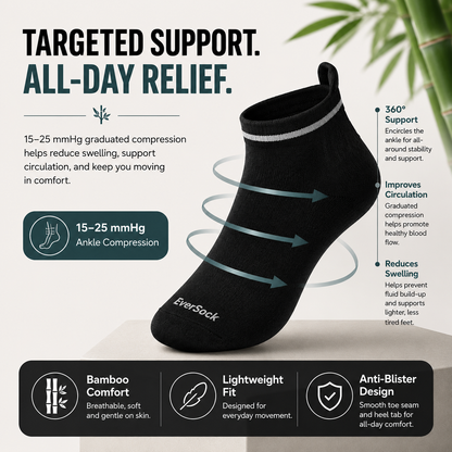 EverSock™ Bamboo Ankle Compression Socks