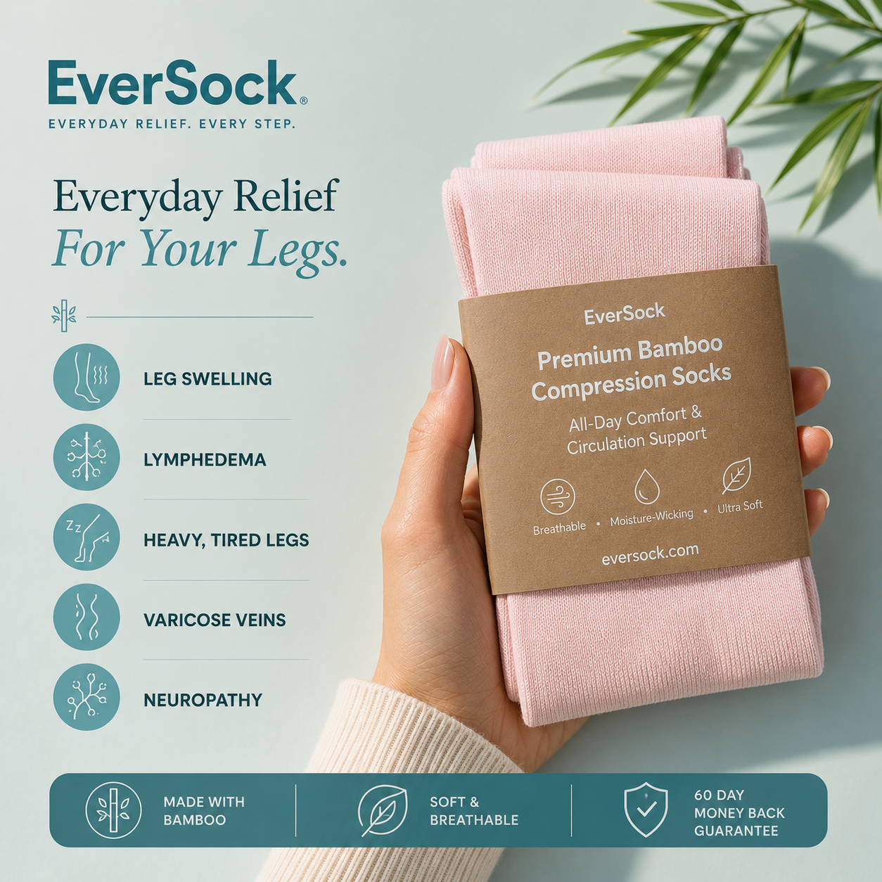 Naturally Relieves Swelling & Fatigue
